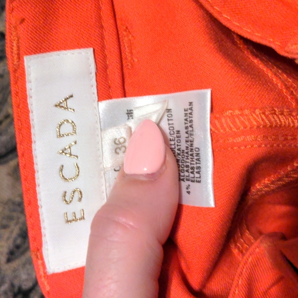 Rare Escada peach/Orange/red pants - Picture 3 of 7